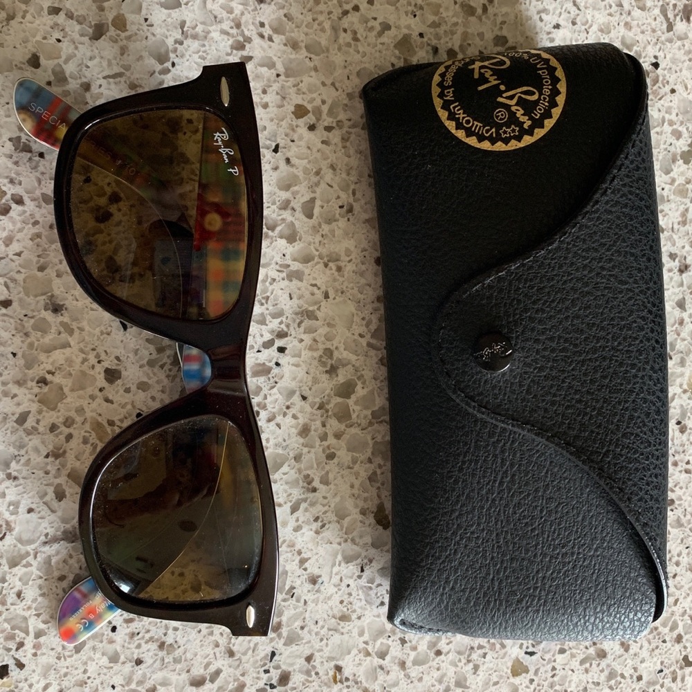 Polarized ray-ban original brown wayfarer